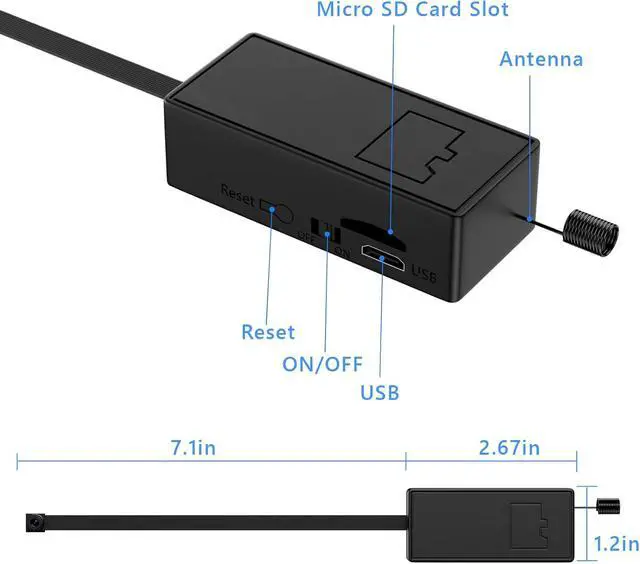 Alt view image 2 of 6 - Mini Camera DIY Module - Full HD 1080P Tiny Video Cameras - Small Security Cam for Home & Nanny Use - No WiFi Needed