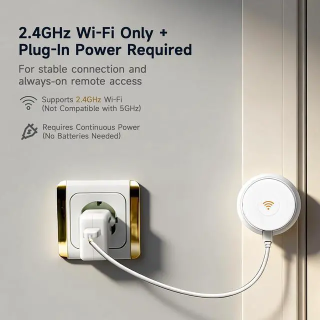Alt view image 4 of 6 - WeHere Wi-Fi Bridge (W100) & Door Sensor for WeHere Smart Lockboxes