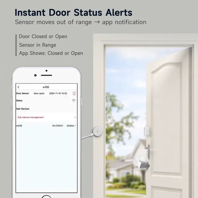 Alt view image 6 of 6 - WeHere Wi-Fi Bridge (W100) & Door Sensor for WeHere Smart Lockboxes