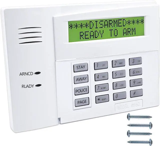 Main image of 6160 Custom Alpha Alarm Keypad Display, Compatible with Honeywell VISTA-20P/15P/10P and Ademco Systems, Addressable Wired Security Keypad, Replacement for Ademco 6160 Keypad