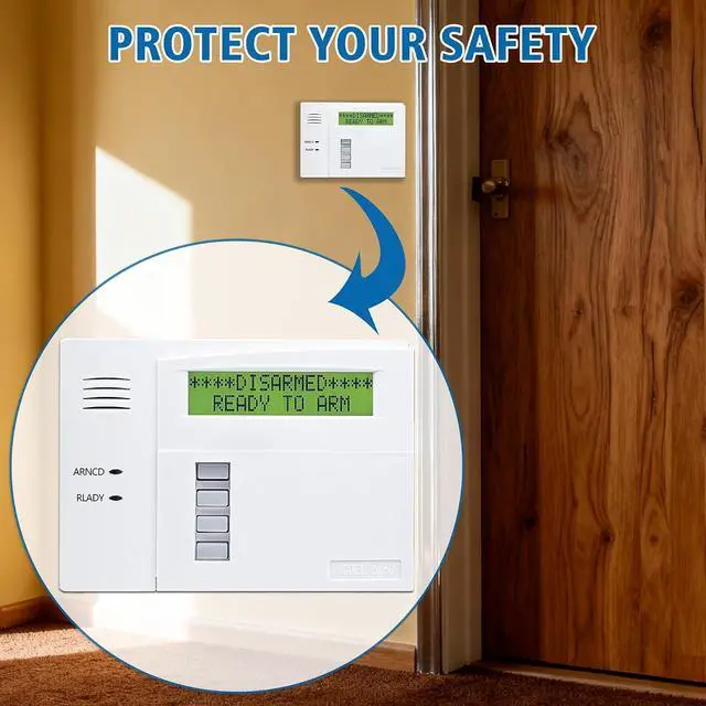 Alt view image 2 of 7 - 6160 Custom Alpha Alarm Keypad Display, Compatible with Honeywell VISTA-20P/15P/10P and Ademco Systems, Addressable Wired Security Keypad, Replacement for Ademco 6160 Keypad