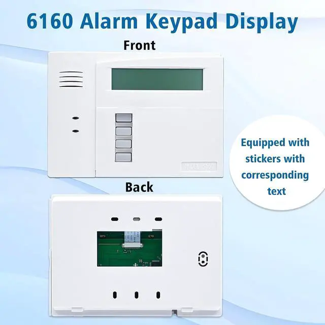 Alt view image 5 of 7 - 6160 Custom Alpha Alarm Keypad Display, Compatible with Honeywell VISTA-20P/15P/10P and Ademco Systems, Addressable Wired Security Keypad, Replacement for Ademco 6160 Keypad
