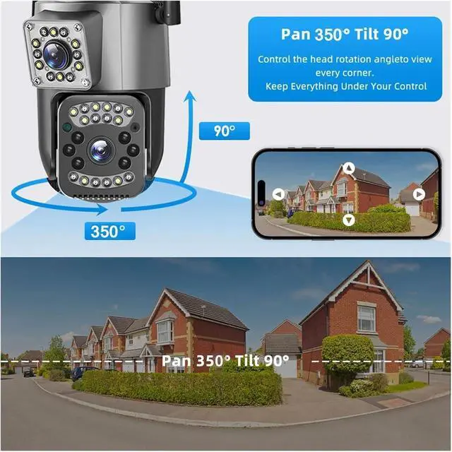 Alt view image 6 of 7 - WiFi PTZ Outdoor Wireless Security IP Camera