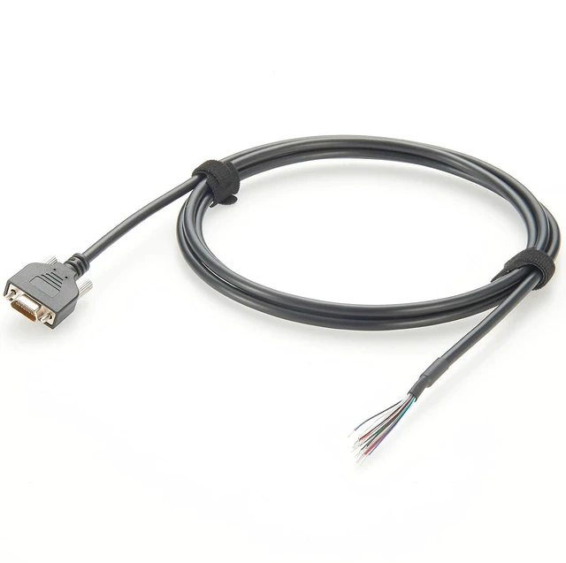 Main image of Micro-D 15 Pin Pigtail Cable Industrial Camera GPIO I/O Trigger Cable Compatible with 834229018, Basler 2200000467 (1.8M/5.9FT)