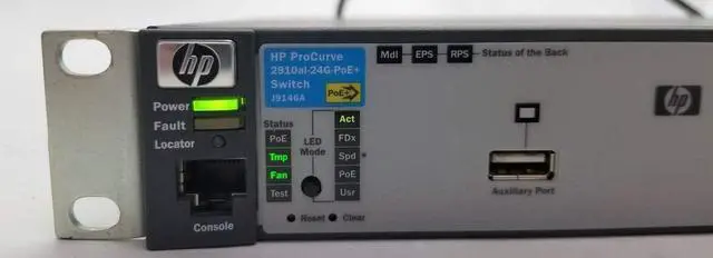 Alt view image 3 of 5 - HP Procurve 2910al-24G-PoE Ethernet Switch (J9146A#ABA)