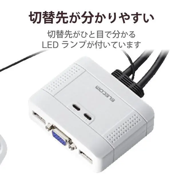 Alt view image 4 of 7 - erekomu KVM Switch USB VGA