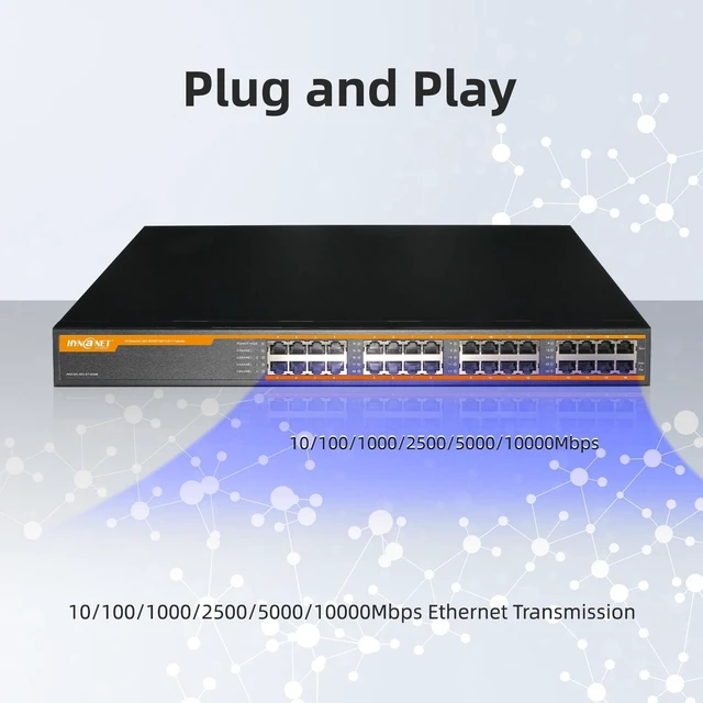 Alt view image 7 of 7 - 16 Port 802.3bt 10G PoE++ Injector, 16 Port 90W PoE++@450W, 1G/2.5G/5G/10Gbps PoE++ Midspan(Model:PE916R-10G-BT-450W)