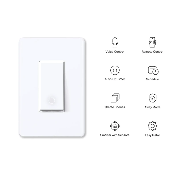 Alt view image 2 of 6 - Smart Light Switch, Single Pole, Need Neutral Wire, S500 (4-Pack)