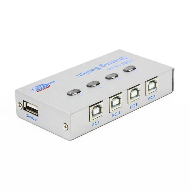 Main image of 4-in, 1-Out USB Synchronizer, 4-Port USB Multi-Computer AutomaticDNF Keyboard Mouse Shared Display/Distributor, USB Printer Sharing Device Controller