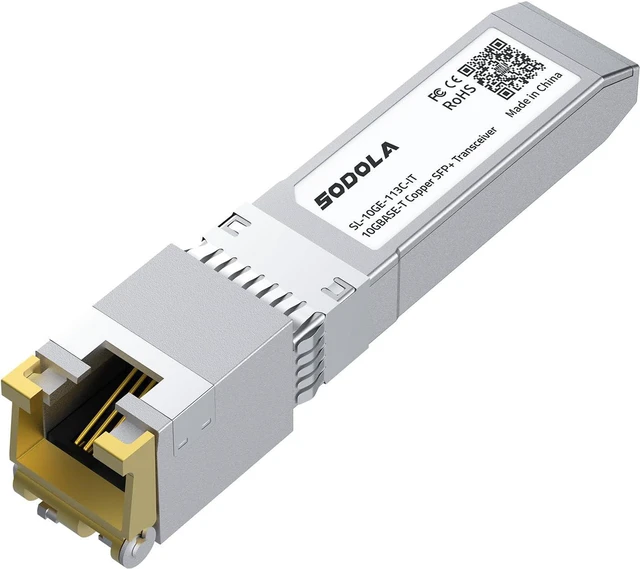 Main image of SODOLA 10GBase-T SFP+ to RJ-45 Transceiver,Programmed for Intel