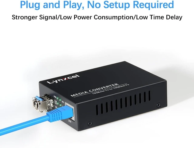 Alt view image 6 of 7 - 10G Fiber Media Converter, 10GbE SFP to Ethernet Copper Converter