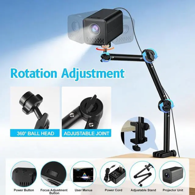 Alt view image 5 of 7 - Art Projector for Tracing and Drawing - 5G WiFi & App-Free Web Control