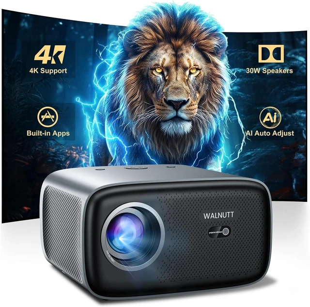 Main image of 2000 ANSI Outdoor Movie Projector, Official Apps, 4K Home Theater