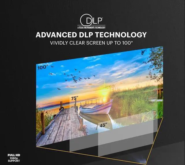 Alt view image 3 of 4 - Full HD Laser DLP Home Theater and Gaming Laser Projector