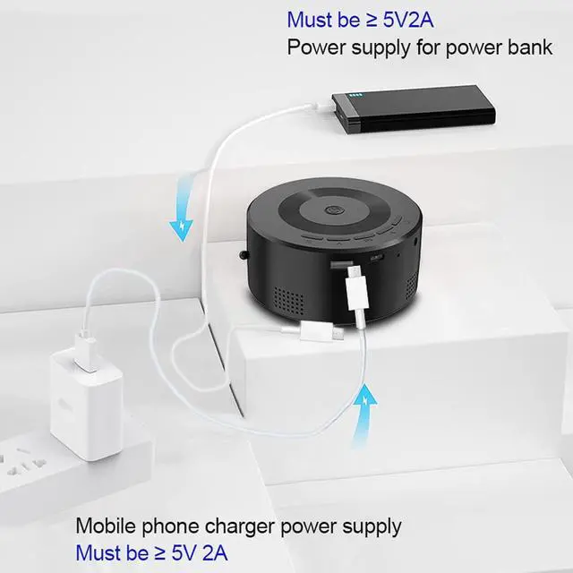 Alt view image 3 of 7 - banapoy Portable Projector, Small 1080P LED Projector Built in Speaker for Home Theater Camping Travel Bedroom Outdoor Entertainment, Compatible with Smartphone PC