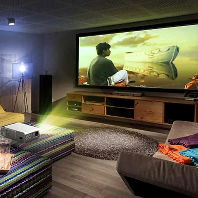 Alt view image 3 of 7 - Android 10 Optional 3000lumen 720p Portable Led Projector I Support 4k 1080p Home Theater Proyector Beamer