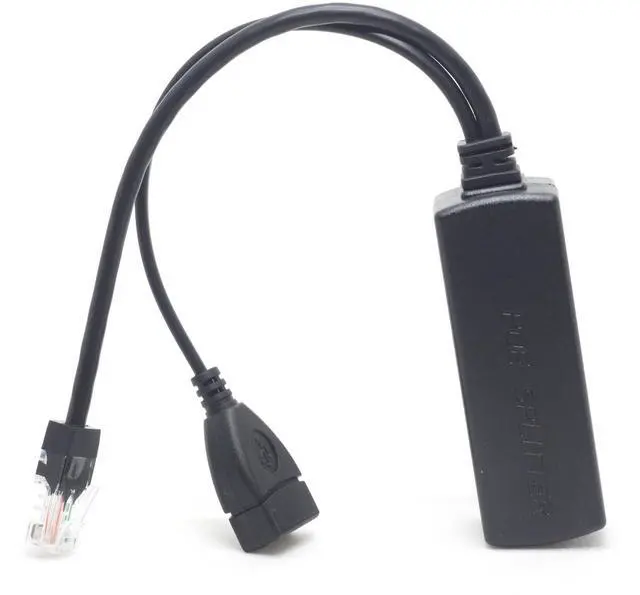 Alt view image 5 of 6 - Active PoE Splitter 48V to 5V 2.4A USB Type A Female 802.3af Power Over Ethernet