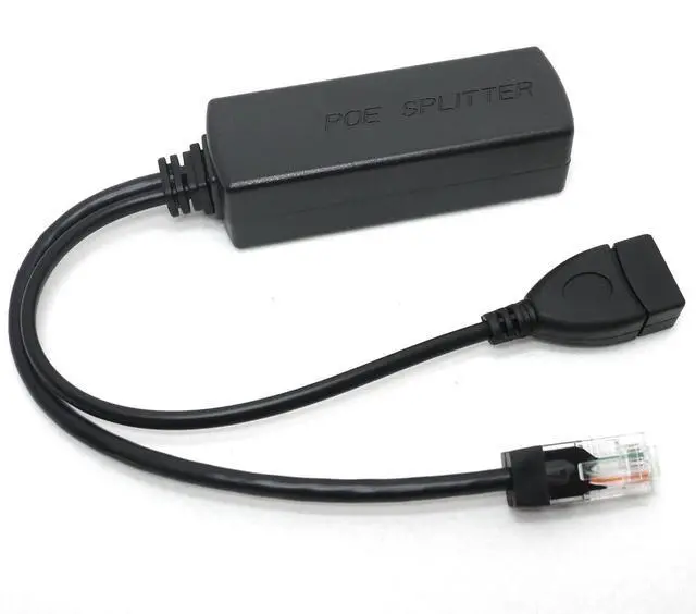 Alt view image 3 of 6 - Active PoE Splitter 48V to 5V 2.4A USB Type A Female 802.3af Power Over Ethernet