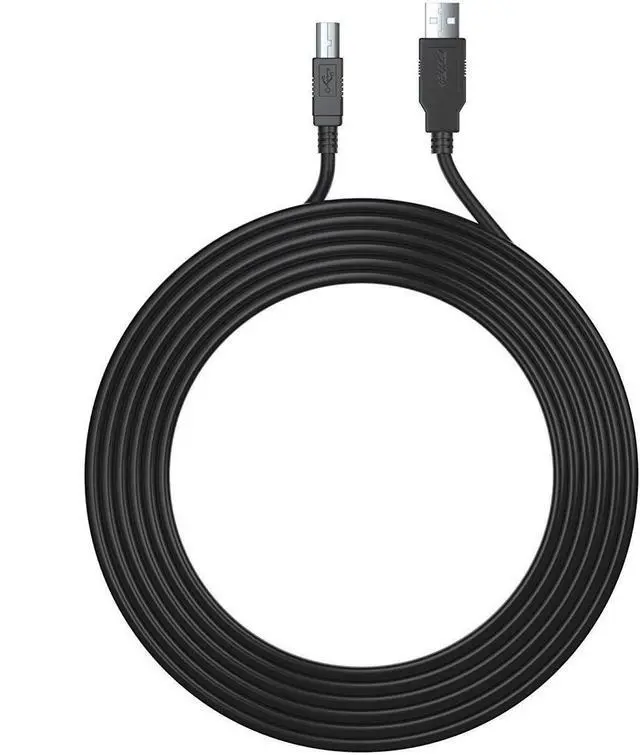 Alt view image 9 of 12 - 25Ft Extra Long USB-2.0 Cable Type-A to Type-B High Speed Cord for Audio Interface, Midi Keyboard, USB Microphone, Mixer, Speaker, Monitor, Strobe Light System, USB-Printer-Cable, Hp Canon Pixma Epson