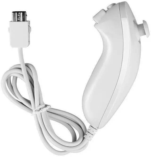 Alt view image 10 of 12 - Remote Controller for Wii, Wii Remote and Nunchuck Controllers with Silicon Case and Strap for Wii and Wii U (White)