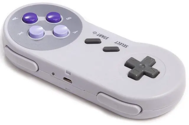 Alt view image 14 of 14 - 2 Pack 2.4GHz Wireless Controller for SNES Original Console, Rechargeable Wireless Remote Gamepad Controller for SNES Super Entertainment System Console