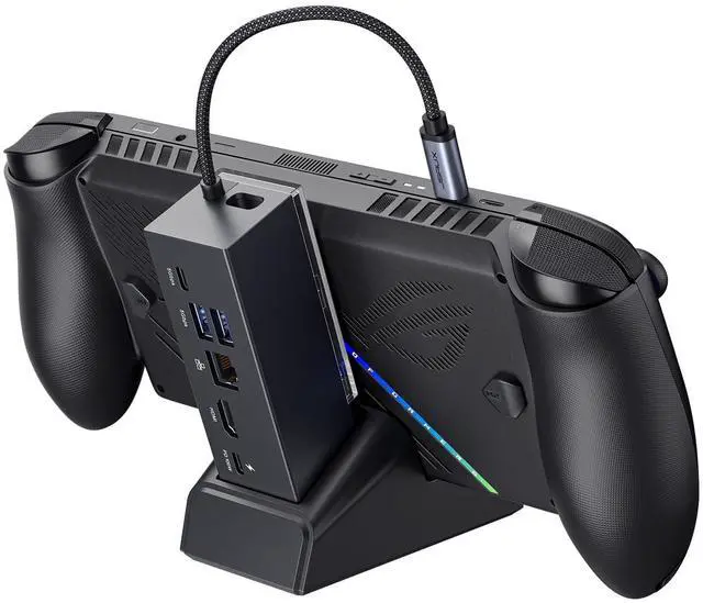 Alt view image 8 of 14 - Docking Station for ROG Xbox Ally X (2025)/ROG Ally X/ROG Ally/Steam Deck/Legion Go/Legion Go S, 6-in-1 Dock with HDMI 4K@120Hz, Gigabit Ethernet, USB A & USB C 3.2 Gen 1, 100W Charging - HB0609