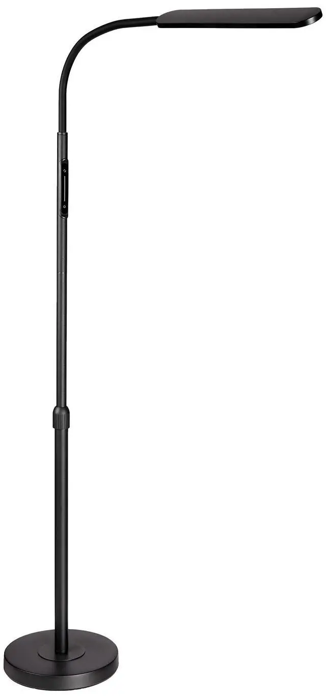 Alt view image 11 of 14 - Led Floor Lamp,Modern Reading Adjustable Standing Height 4 Colors and Stepless Brightness Work Lamp for Living Room Bedroom Reading, Black