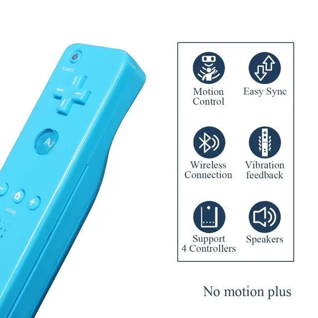Alt view image 7 of 8 - Remote Controller with Nunchuck, Compatible with Nintendo Wii/Wii U, 2 Pack (Pink & Blue)