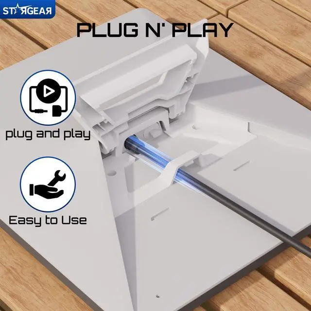 Alt view image 12 of 14 - Starlink Mini Cable 16.4FT, 16AWG Replacement Starlink DC Power Cable Starlink Mini Accessories, Starlink Power Cord Barrel Jack 5A Charging Cord Waterproof Outdoor