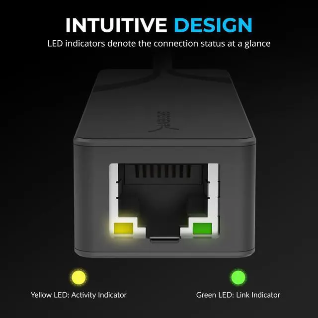 Alt view image 10 of 14 - USB-C to 5G Ethernet Adapter 5GbE Optimized, USB 3.1 Gen 1+ Required, Clear Compatibility, Aluminum Body, Plug-and-Play for Data-Capable USB-C Devices (NT-C5GA)