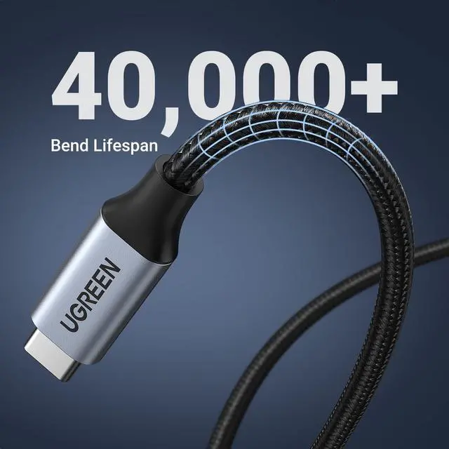 Alt view image 11 of 14 - USB C Extension Cable, (3.3Ft/10Gbps/100W), USB C Extender Nylon Type C Male to Female Cord Charging&Transfer Compatible with PSVR2/Macbook/iPad Pro/Magsafe Charger/iPhone-Black