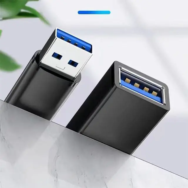 Alt view image 2 of 6 - 2 Pack 1.65FT USB 3.0 Extension Cables Type A Male and Female Extension Cables can Withstand Fast Data Transfer and are Compatible with Keyboards, mice, Hard Disk Drives, USB hubs, and More.