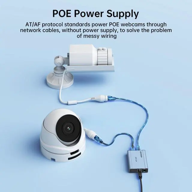 Alt view image 13 of 14 - Upgraded 1 to 2 1000Mbps Ethernet Splitter, No Power Supply Required, Dual RJ45 Splitter for Cat5e/6/7/8 Cable, Works with POE IP Camera, POE Switch and More