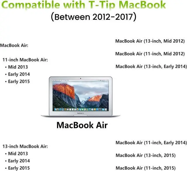 Alt view image 11 of 14 - Mac Book Air Charger 45W Mag-netic 2, Compatible with Mac Book Air 11-inch and 13-inch After Mid 2012(Applicable to 2012-2017)