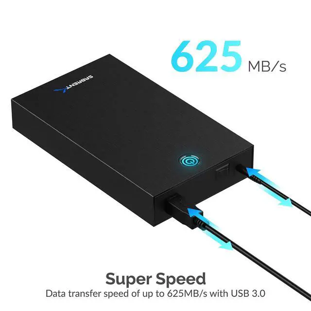 Alt view image 13 of 14 - USB 3.0 Enclosure for 2.5 & 3.5 SATA HDD/SSD Tool-Free, UASP, LED Indicator, Plug & Play, Power Adapter & Cable Included External Hard Drive Case for Windows/macOS/Linux (EC-KSL3)
