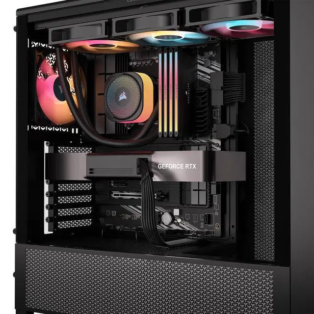 Alt view image 14 of 14 - Elite Premium Type 5 Individually Sleeved 2X 8-Pin to PCIe 12V-2x6 600W PSU Cable Triple-Mesh Paracord Sleeve, Low-Profile Cable Combs, Compatible Type 5 PSUs Black