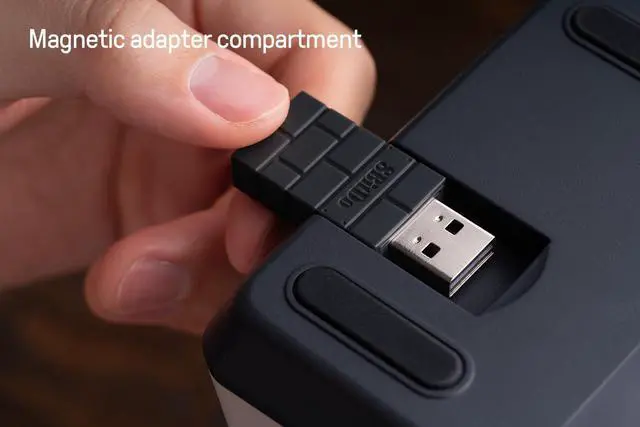 Alt view image 14 of 14 - 18 Keys Retro Mechanical Numpad, Supports PC Numpad & Standard Calculator Mode, Hot-swappable, PC Calculator Shortcut Button, Bluetooth/2.4G/Wired Numpad for Windows and Android - N Edition