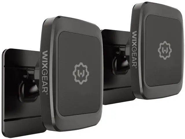 Alt view image 8 of 12 - (2 Pack Universal Stick On Dashboard Magnetic Phone Car Mount, for Cell Phones and Mini Tablets with Fast Swift-snap Technology, (Newer Bigger Model)