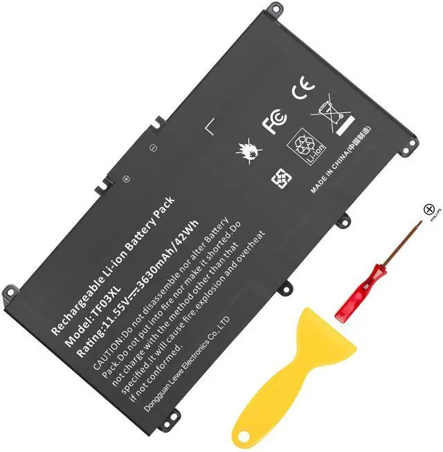 Alt view image 8 of 14 - TF03XL 920070-855 Battery for HP Pavilion x360 14m-cd0001dx 14m-cd0003dx 15-cc0xx 15-cc023cl 15-cc123cl 15-cc050wm 15-cc563st 17-ar050wm 15-cc 15-cd 14-bf 14-bf050wm Series tpn-q190 920046-421