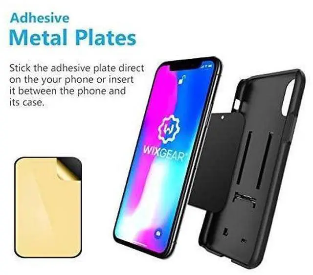 Alt view image 9 of 12 - (2 Pack Universal Stick On Dashboard Magnetic Phone Car Mount, for Cell Phones and Mini Tablets with Fast Swift-snap Technology, (Newer Bigger Model)