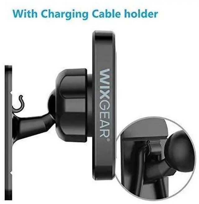 Alt view image 10 of 12 - (2 Pack Universal Stick On Dashboard Magnetic Phone Car Mount, for Cell Phones and Mini Tablets with Fast Swift-snap Technology, (Newer Bigger Model)