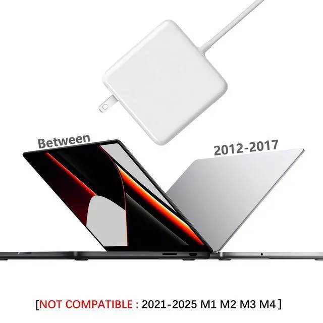 Alt view image 9 of 14 - Mac Book Air Charger - 45W Mag 2 Power Adapter,Compatible with Between 2012-2017 Air 11/13 inch & A1465A1466A1435A1436