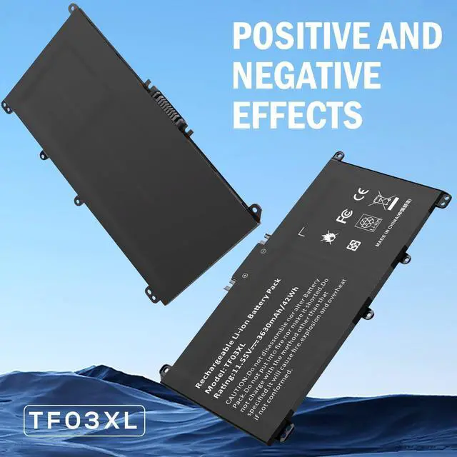 Alt view image 13 of 14 - TF03XL 920070-855 Battery for HP Pavilion x360 14m-cd0001dx 14m-cd0003dx 15-cc0xx 15-cc023cl 15-cc123cl 15-cc050wm 15-cc563st 17-ar050wm 15-cc 15-cd 14-bf 14-bf050wm Series tpn-q190 920046-421
