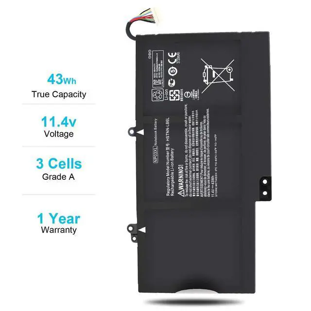 Alt view image 12 of 14 - NP03XL 761230-005 Battery for HP Envy X360 15-u010dx 15-u011dx 15-u110dx 15-u111dx 15-u473cl 15-u483cl 15-u363cl Pavilion X360 13-a010dx 13-a012dx 13-a110dx 13-a113cl 13-a013cl 760944-421 HSTNN-LB6L