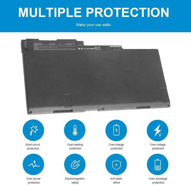 Alt view image 13 of 14 - CM03XL Battery fit HP EliteBook 740 745 750 755 840 845 850 855 G1 G2 Series, fit HP ZBook 14 15u, P/N: HSTNN-DB4Q HSTNN-L11C-5 HSTNN-LB4R 717376-001 CM03 CM03050XL Notebook Laptop Battery