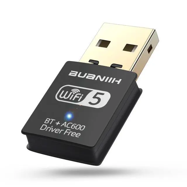 Alt view image 8 of 14 - WiFi Adapter for Desktop PC,USB WiFi Adapter,Bluetooth&WiFi 2-in-1,Dual Band 600Mbps 2.4/5.8Ghz Wireless Network,Plug and Play, for PC/Laptop/Desktop,Support Win7/8/8.1/10/11