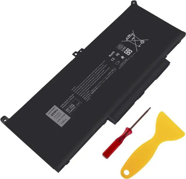 Alt view image 8 of 14 - 60Wh F3YGT Replacement Laptop Battery for Dell Latitude 12 7000 7280 7290 13 7380 7390 P29S002 14 7480 7490 P73G002 E7480 E7280 E7290 DM3WC DM6WC 2X39G
