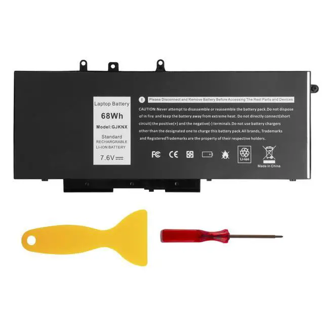Alt view image 8 of 14 - GJKNX 7.6V Battery Compatible with Dell Latitude E5480 E5580 E5490 E5491 E5590 E5591 Precision 15 3520 M3530 Series Notebook 93FTF GD1JP DY9NT 5YHR4 451-BBZG