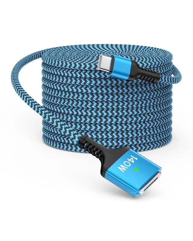 Alt view image 8 of 14 - USB C to Magnetic 3 Cable, 140w Type C Mag-safe3 Fast Charging Power Cord Braided 6FT USB-C Apple Mag Safe Mac Charge Wire for MacBook Pro 14 16 M4 M3 M1 2024 2023 2021 MacBook Air 13 15 M2 2022