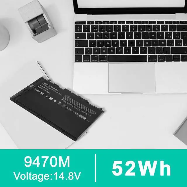 Alt view image 14 of 14 - BT04XL 9470M Notebook Battery for HP EliteBook Folio 9470 9470M 9480m Ultrabook BT04 BA06 HSTNN-IB3Z HSTNN-I10C 687945-001 H4Q47AA 687517-241 HSTNN-DB3Z 687517-171 BA06XL H4Q48AA - 14.8V 52WH